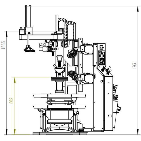 Superautomatyczna bezstołowa montażownica do kół Profimont 5600-CL